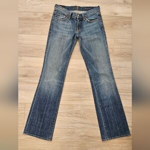 7 For All Mankind Blue Flare Jeans